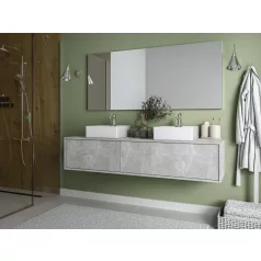 Isaurie fürdőszobai szekrény beton színben