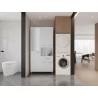 Minela II. fürdőszobai szekrény fehér színben 88 cm