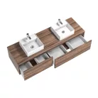 Isaurie fürdőszobai szekrény dió színben