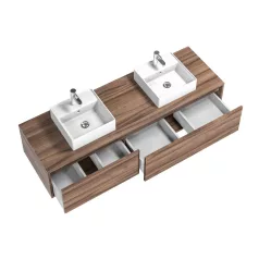 Isaurie fürdőszobai szekrény dió színben