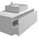 Teana fürdőszobai szekrény fehér színben