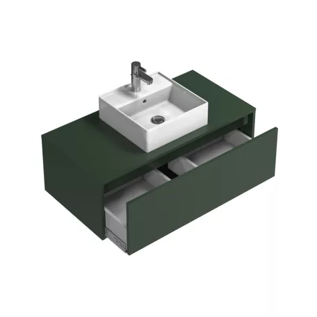 Teana fürdőszobai szekrény zöld színben