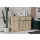 Merg 3S3F 3 ajtós - 3 fiókos komód sonoma színben