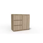 Merg 3S1F 1 ajtós - 3 fiókos komód sonoma színben