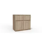 Merg 2S2F 2 ajtós - 2 fiókos komód sonoma színben