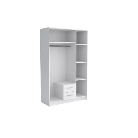 Pino I. tükrös gardróbszekrény 120 cm szürke színben