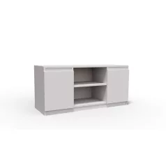 Merg 2 ajtós - 2 polcos TV szekrény fehér színben