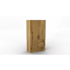   Pino III. akasztós, polcos, fiókos gardróbszekrény 96 cm artisan színben