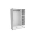 Pino V. akasztós, polcos, fiókos gardróbszekrény 144 cm sonoma színben