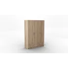 Pino V. akasztós, polcos, fiókos gardróbszekrény 144 cm sonoma színben