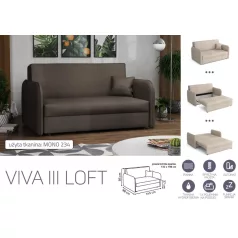   VIVA LOFT III. előre nyíló rugós kanapé Mono 234 színben
