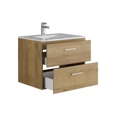   Kayla fürdőszobai alsó szekrény 60 cm riviera tölgy színben