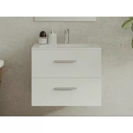 Kayla fürdőszobai alsó szekrény 60 cm fehér színben