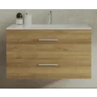 Kayla fürdőszobai alsó szekrény 80 cm riviera tölgy színben