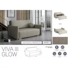 VIVA Glow III. előre nyíló fotel Aragon 20 színben