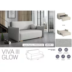 VIVA Glow III. előre nyíló fotel Aragon 80 színben