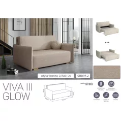 VIVA Glow III. előre nyíló fotel Lambi 06 színben