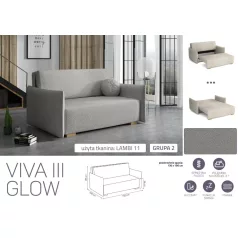 VIVA Glow III. előre nyíló fotel Lambi 11 színben