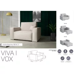 VIVA Vox I. előre nyíló fotel Neve 3 színben
