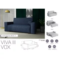 VIVA Vox III. előre nyíló kanapé Neve 77 színben