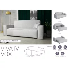 VIVA Vox IV. előre nyíló kanapé Neve 80 színben