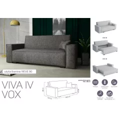 VIVA Vox IV. előre nyíló kanapé Neve 90 színben