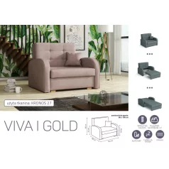 VIVA Gold I. előre nyíló fotelágy Kronos 27 színben