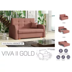 VIVA Gold II. előre nyíló fotelágykronos 29 színben