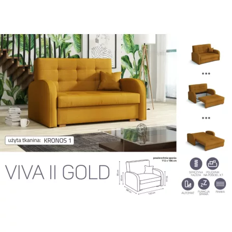 VIVA Gold II. előre nyíló fotelágykronos 1 színben
