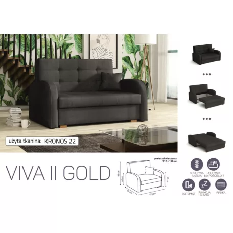 VIVA Gold II. előre nyíló fotelágykronos 22 színben