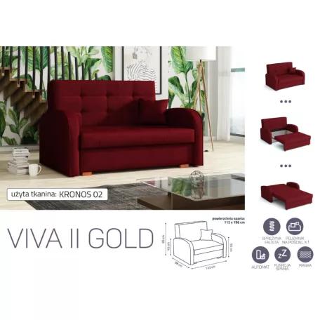 VIVA Gold II. előre nyíló fotelágykronos 02 színben