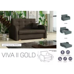 VIVA Gold II. előre nyíló fotelágy Paros 4 színben