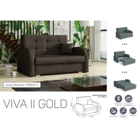 VIVA Gold II. előre nyíló fotelágy Paros 4 színben