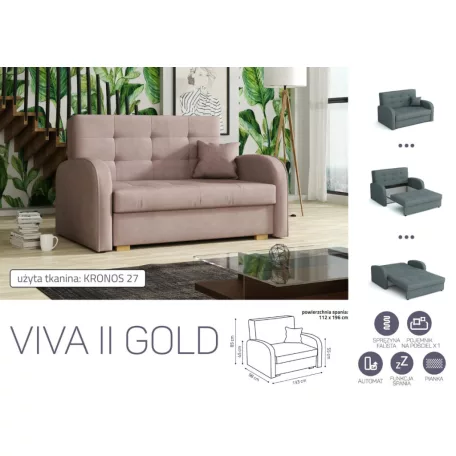 VIVA Gold II. előre nyíló fotelágykronos 27 színben