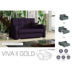 VIVA Gold II. előre nyíló fotelágykronos 37 színben