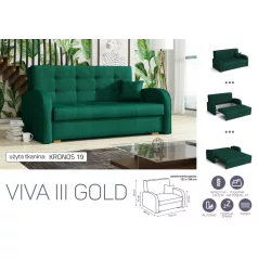 VIVA Gold III. előre nyíló kanapékronos 19 színben