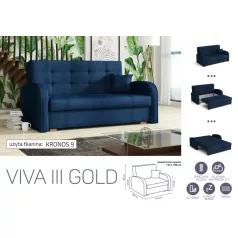 VIVA Gold III. előre nyíló kanapékronos 9 színben