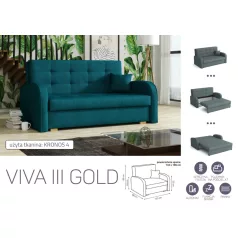 VIVA Gold III. előre nyíló kanapékronos 4 színben