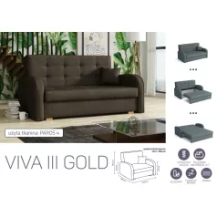 VIVA Gold III. előre nyíló kanapé Paros 4 színben