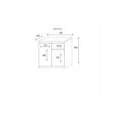 Aston 2d1s komód sonoma