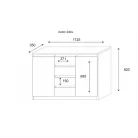 Aston 2d4s komód fehér