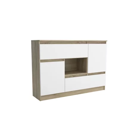 Merida sonoma/fehér komód