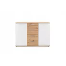 Jacky 2 artisan/fehér komód 120 cm