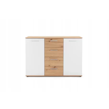 Jacky 2 artisan/fehér komód 120 cm