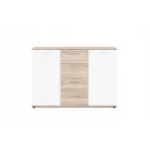 Jacky 2 country szürke/fehér komód 120 cm