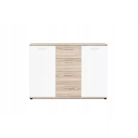 Jacky 2 country szürke/fehér komód 120 cm