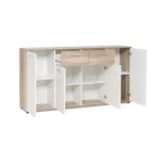 Jacky 3 country szürke/fehér komód 160 cm