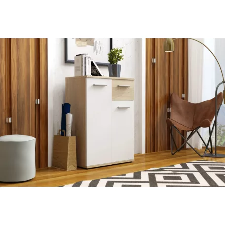 Jacky 1 sonoma/fehér komód 60 cm