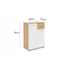 Jacky 1 artisan/fehér komód 60 cm