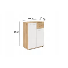 Jacky 1 artisan/fehér komód 60 cm